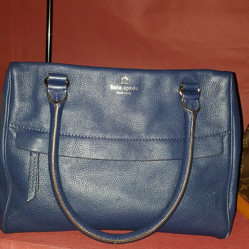 100% Authentic Kate Spade Leather Navy Tote